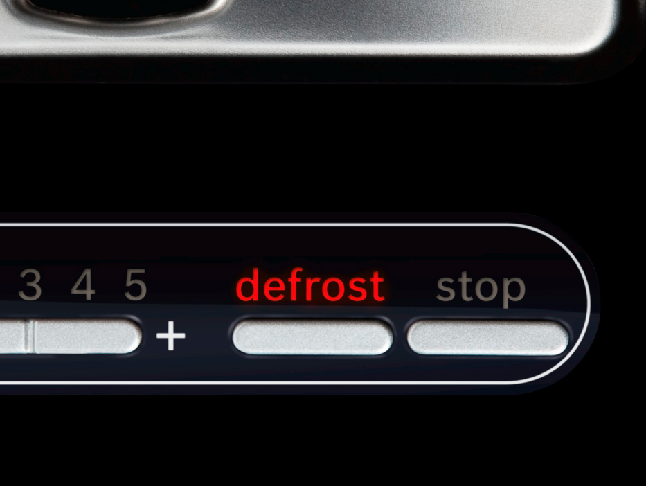 Настройки разморозки и разогрева